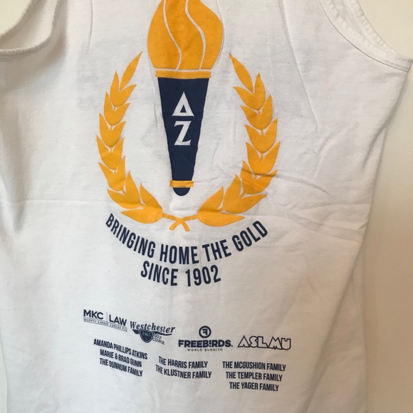 Delta Zeta Diamond Dash Tank M Cotton - Picture 4 of 5